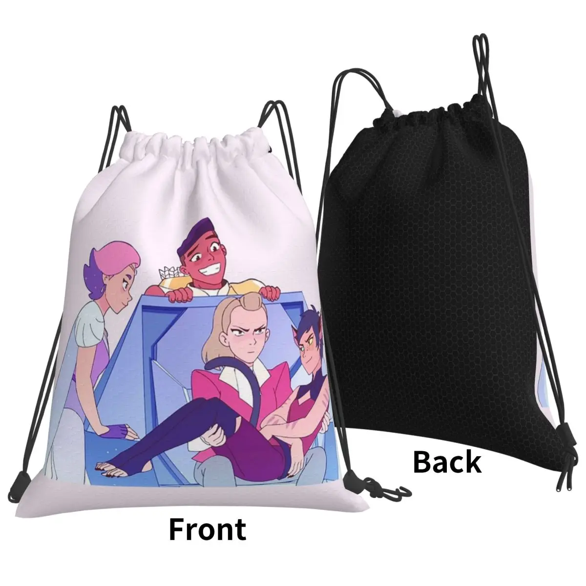 Best Friend Squad She-Ra And The Princesses Of Power Backpacks Portable Drawstring Bags Sports Bag Book Bags Man Woman Students
