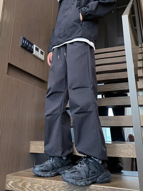 

Premium Straight Leg Workwear Casual Pants Qui Dry American Functional Sle Spring Autumn Teenage Boys Faionable Trousers