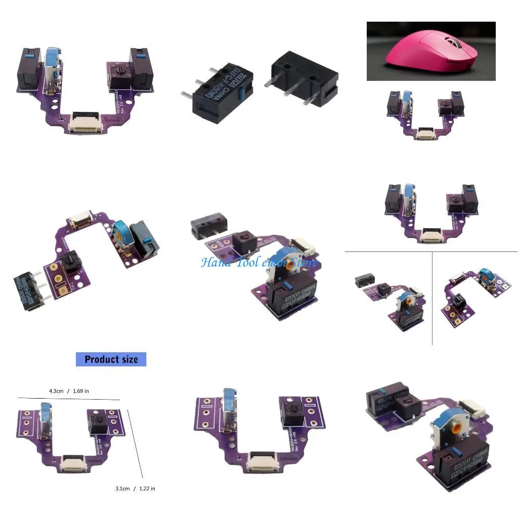 

H37F Hot Swap PCB Board Button Board for GProX Superlight 2 Dex Mouse WeldingFree Board
