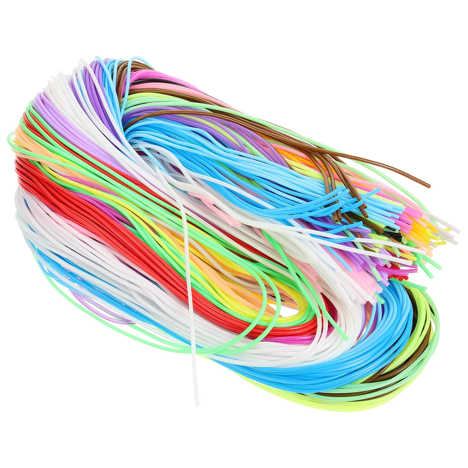 

200pcs Colorful Braided Rope PVC Braided Wire Plastic DIY Braided Rope DIY Braided String PVC cord craft trim cord