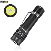 Wurkkos WK03 LED Flashlight 18650 Torch 1800LM ATR Luminus SST40 Rechargeable USB C Light IP68 Waterproof for Hiking Camping