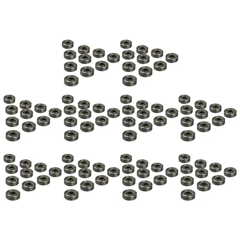 ABKS-100 Pcs 625ZZ Single Row Deep Groove Radial Ball Bearing 16Mm X 5Mm X 5Mm