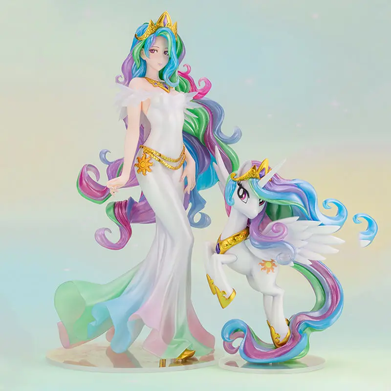 In Stock My Little Pony Figure Princess Celestia Kotobukiya Figures Kawai Figure Pvc Model Decoration Room Doll Kids Toys Gifts