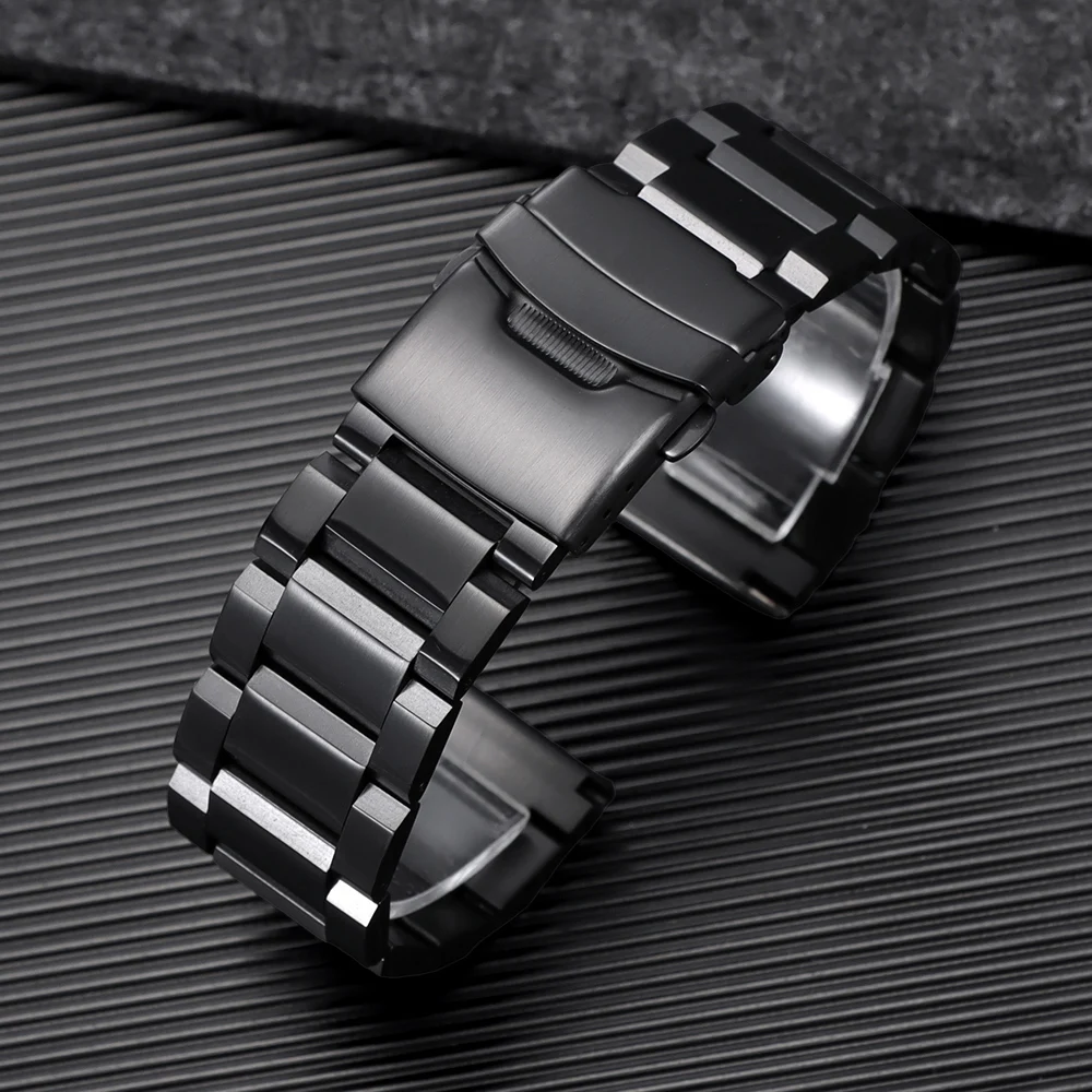 Luxuriöses Uhrenarmband aus massivem Edelstahl, universelles Armband für Seiko 18 mm, 19 mm, 20 mm, 21 mm, 22 mm, 24 mm, 25 mm, Gürtel, Uhrenzubehör