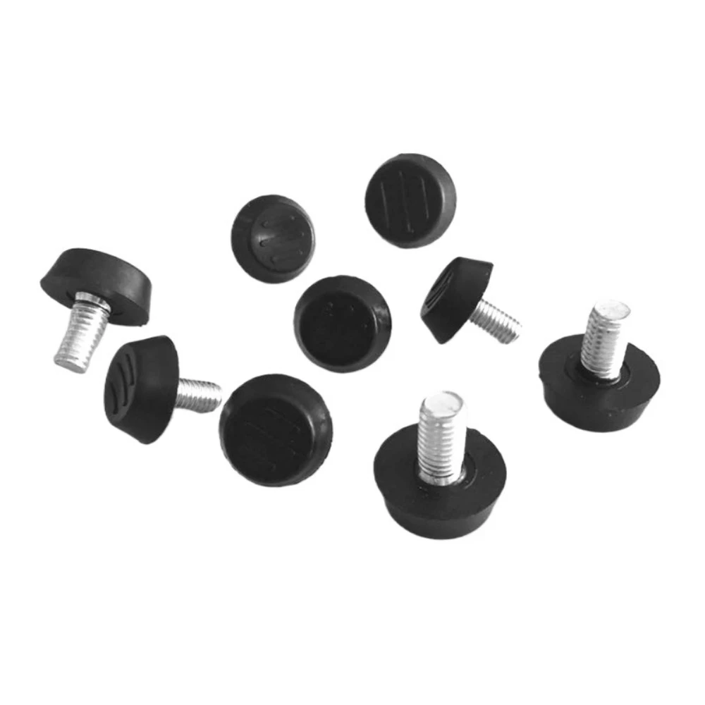 10 Pcs Home Adjustable M6 Threaded Stem Furniture Legs Table Desk Glide Leg Leveler Leveling Foot Adjustable Foot Pads Wholesale