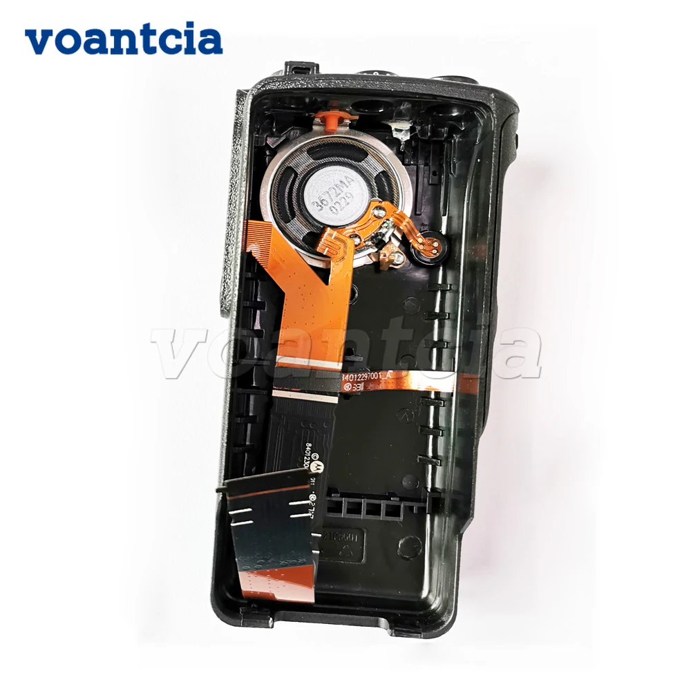 2Sets Black Walkie-talkie Replacement Housing Case Cover Kit with Speaker for Motorola Radio XPR7350 XIR P8600 DGP8050 DP4400