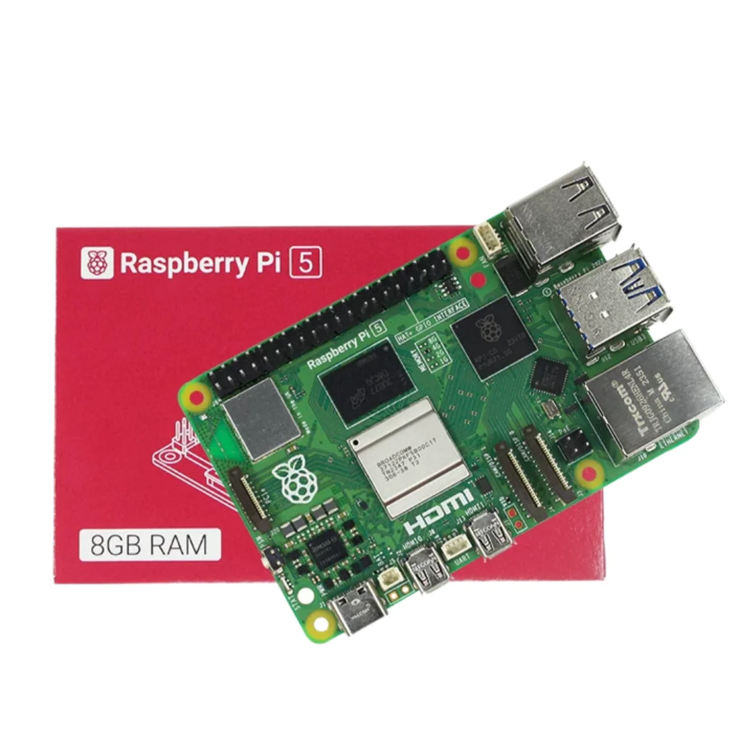 Raspberry Pi4 ModelB or Raspberry Pi 5 development board, featuring Arm Cortex-A76 and Linux operating system