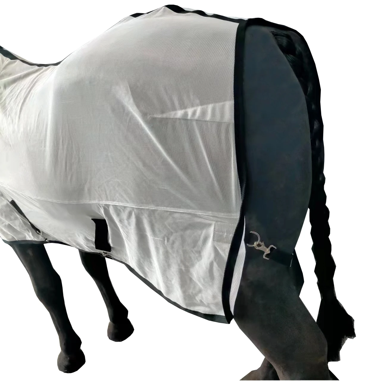 Tappeto a rete per mosche da cavallo tappeto per cavalli standard in rete d'aria lenzuolo per mosche estive per cavalli 6'0 "6'3" 6'6 "6'9"