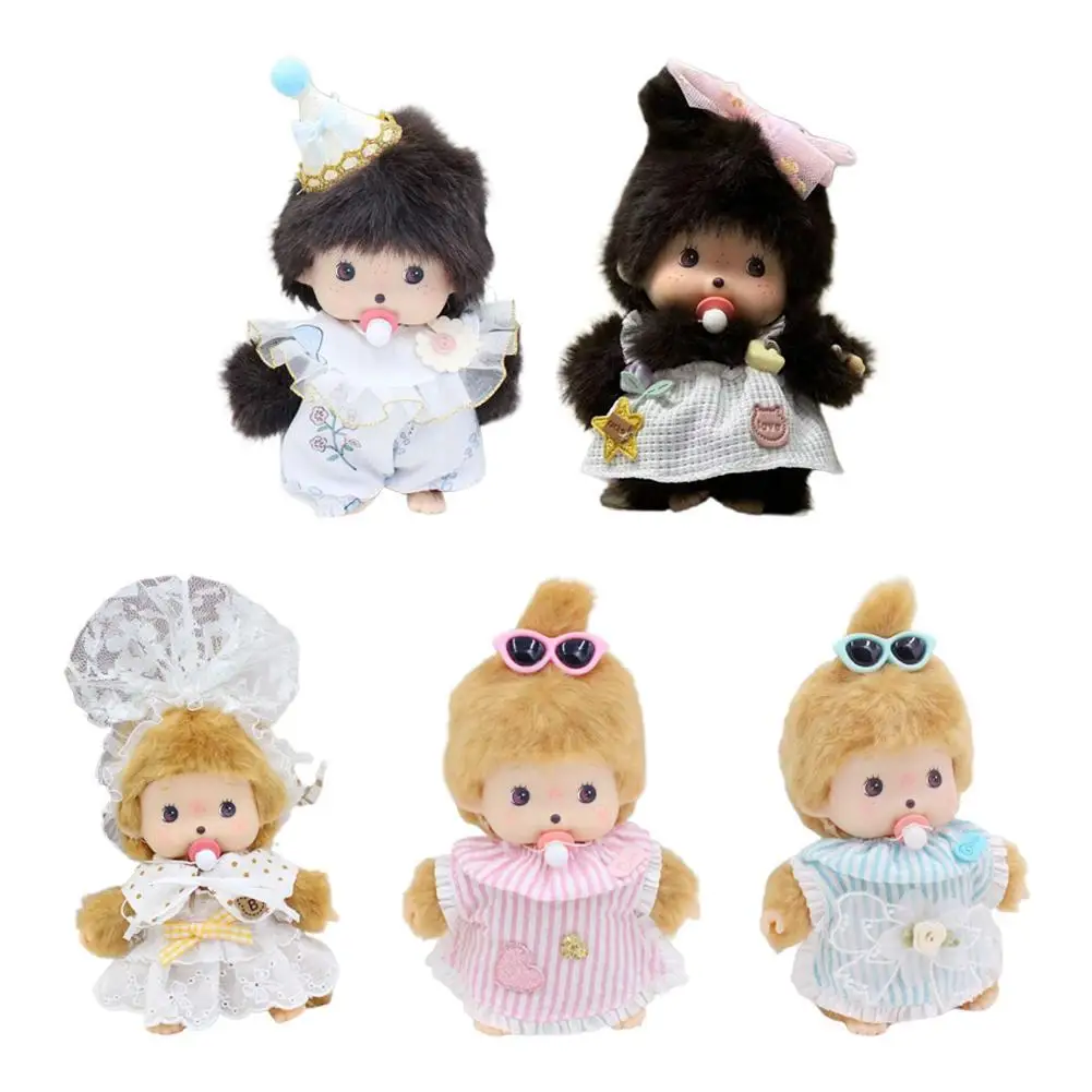 15cm PP Cotton Material Kawaii Doll Keychain Bag Pendants Plush Toy Hand Puppet Children Birthday Gift Car Bag Pendant