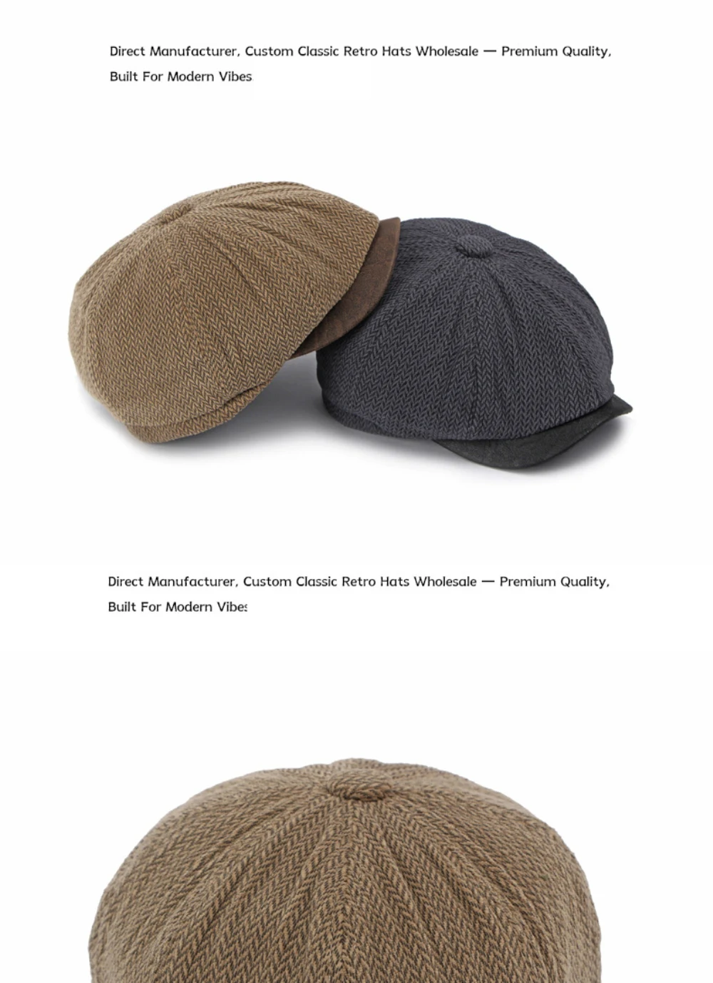 HT5163 Newsboy-Mütze für Männer und Frauen, Vintage-Künstlermütze, Woll-Baskenmütze, Flachmütze, 2026 Neu, Dick, Warm, Fleece-Gefüttert, Achteckige Baskenmütze – Detail 6