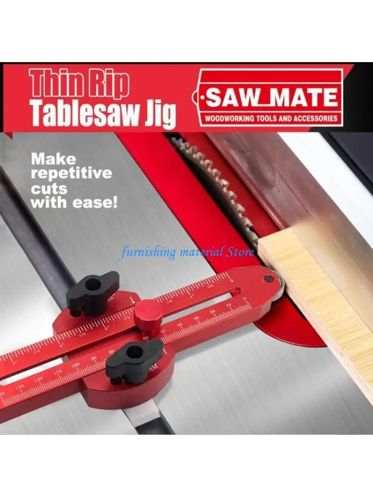 

Y5gd Thin Rips jig jig вытянутые тонкие Rips Jig Dable Guide для точных узких полосок, вырезанных для пилирования на столе,