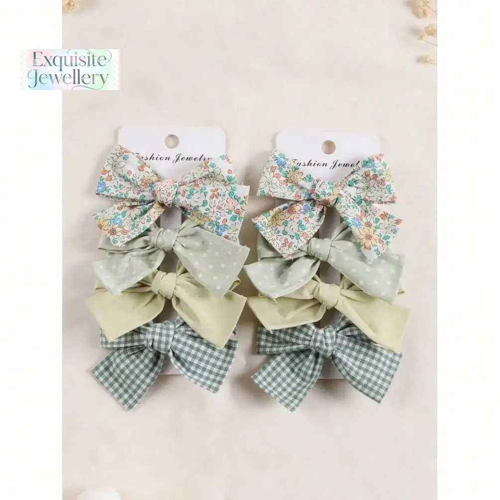 

8pcs Bow Hair Clips Set Butterfly Tail Hair Accessories For Women Girls Fashion Hair Combs Hair Ties Set For Holidays Parties Outings Daily Use Hair Styling Tools