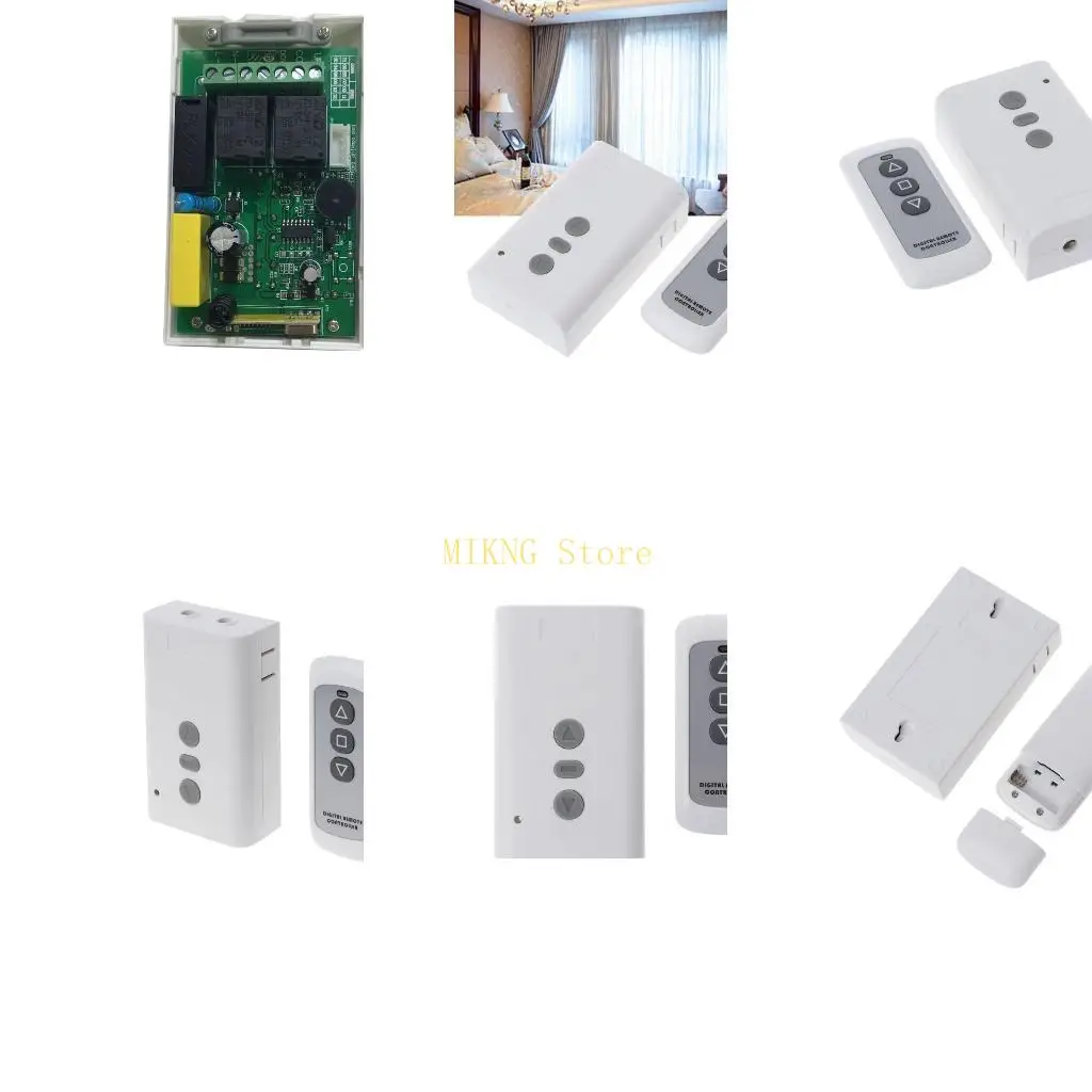 High Power AC220V Motor Wireless Remote Control Switch Roller Shutter Door Electric Curtain Remote Forward Reverse best sale