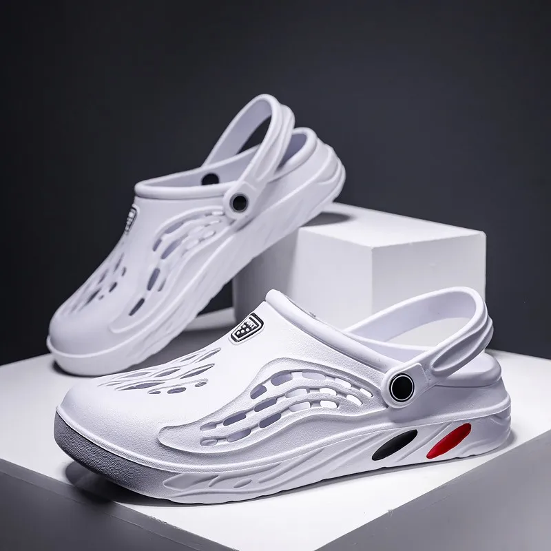 Unisex Clogs Sandals Summer Breathable Non-slip Beach Shoes Lightweight Comfortable Garden Slippers for Women Men Plus Size48 49 view 2