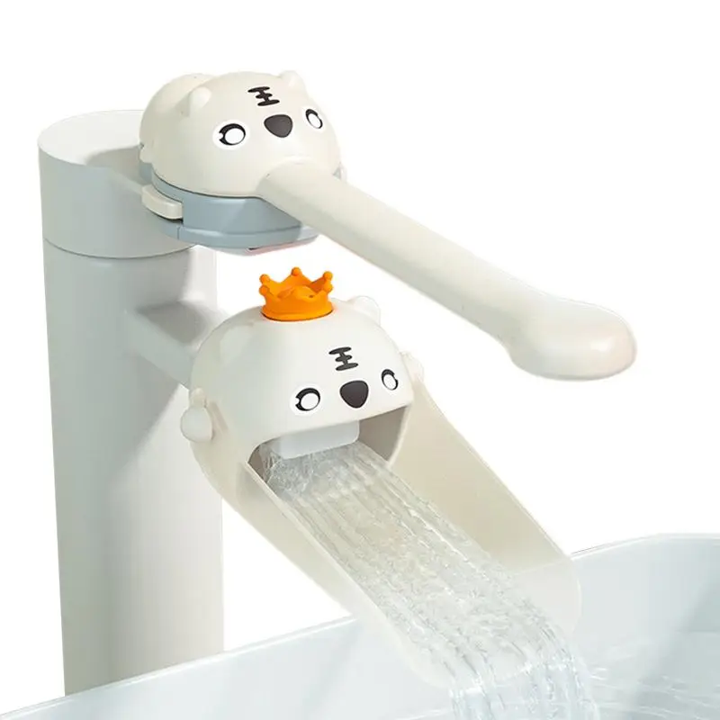 Children Kids Faucet Extender Bathroom Accessories Sink Spout Wash Helper Cartoon Animals Faucet Extender For Home And Apartment