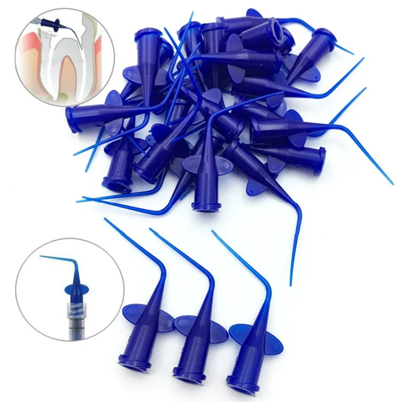Dental Syringe Disposable Delivery Tip Periodontal Irrigation Endodontic Needles Dental Root Canal Applicator Dental Supplies