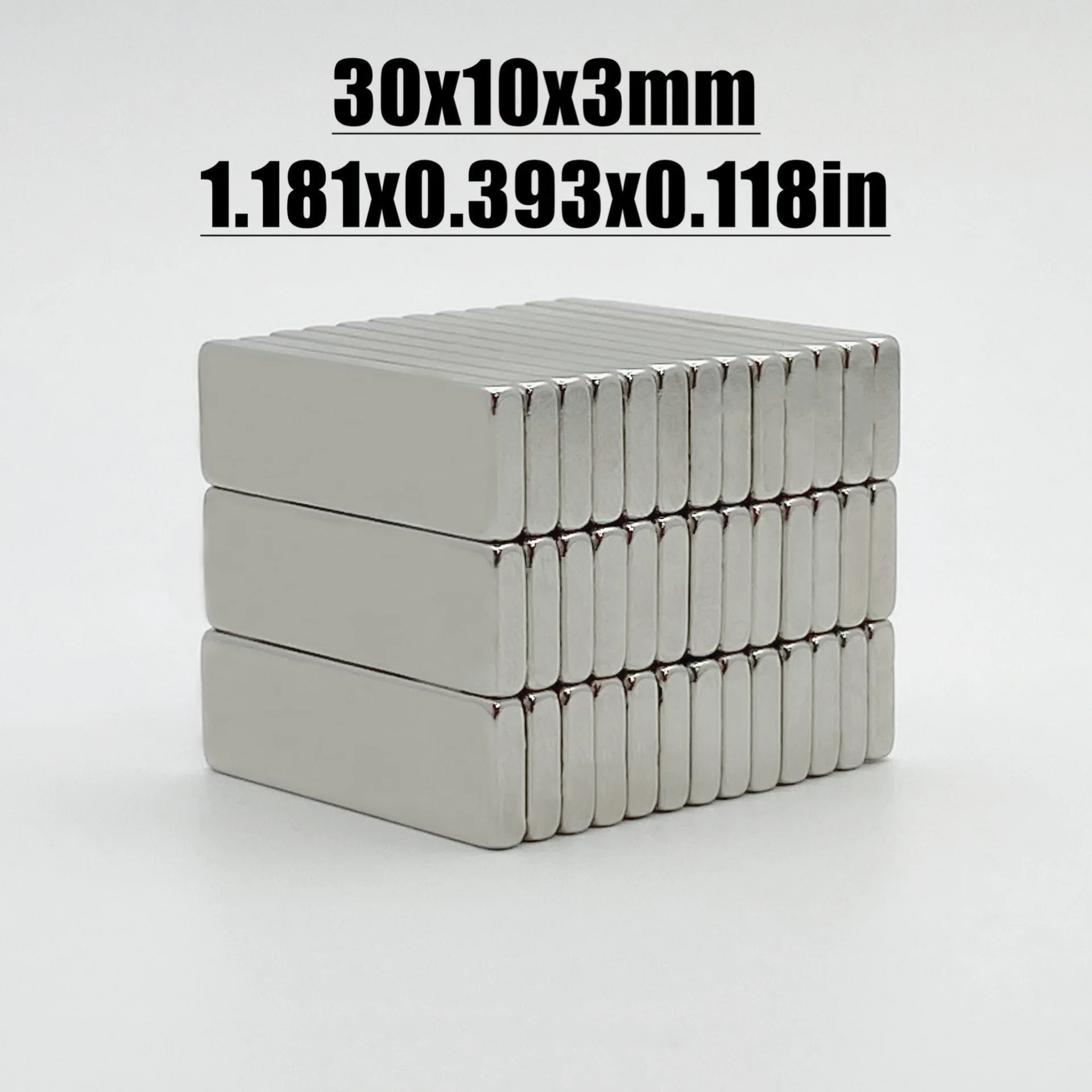 2-200pcs 30x10x3mm Magnet Neodymium Magnet N35 NdfeB Permanent Magnetic Imanes Magnets Square Shape 30*10*3 Magnet Accessory