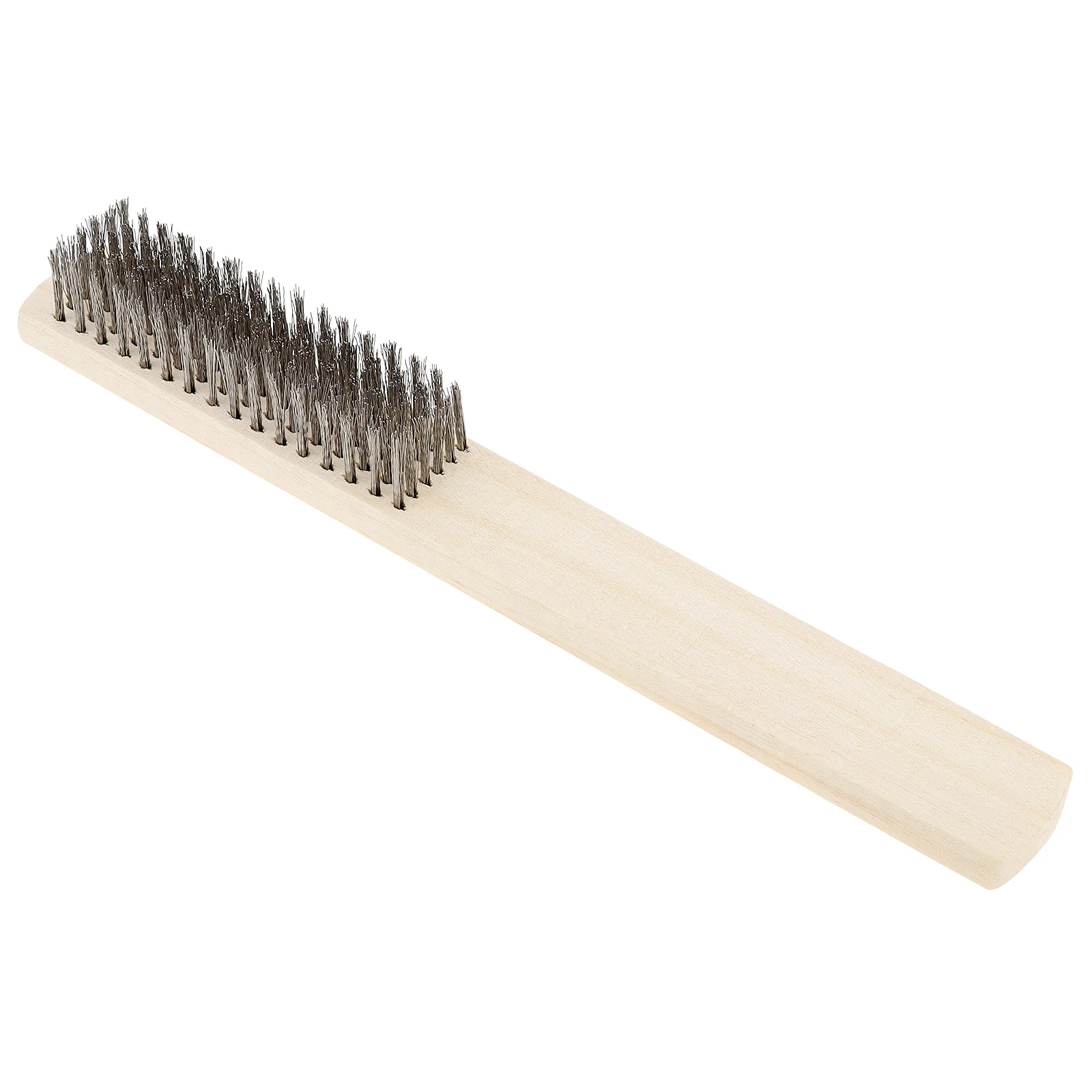 Stainless Steel Wire Brush Wooden Handle Brush Metal Surface Cleaning Brush Paint Removal Rust Removal Scratch Brush Tools