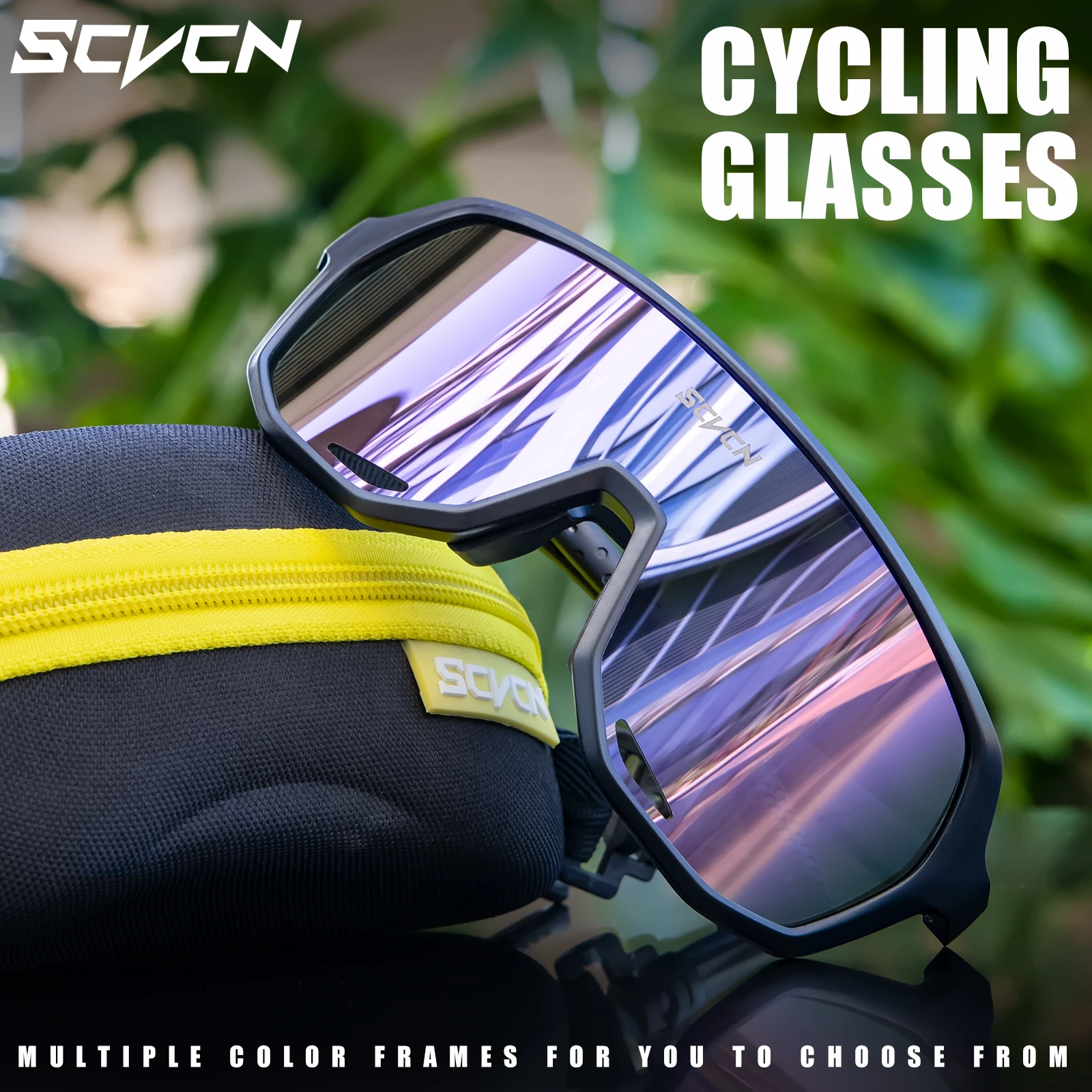 SCVCN Cycling Glasses Cycling Sunglasses UV400 Bicycle Eyewear Sports MTB Outdoor Bike Goggles Bike Sunglasses Cycling Eyepieces