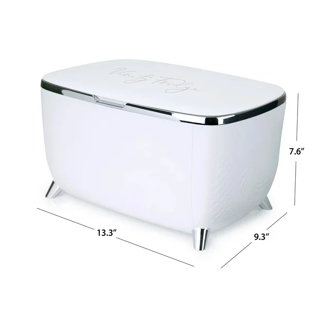 6L Cosmetics Skin Care Vanity Mini Refrigerator, White