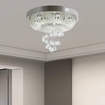 85-265V 水晶吸頂燈 銀色 現代 LED 吸頂燈 650LM/W 水晶吸頂燈 3 種燈光顏色 適用於臥室俱樂部 10 最佳銷售 銀色吸頂燈 - №5