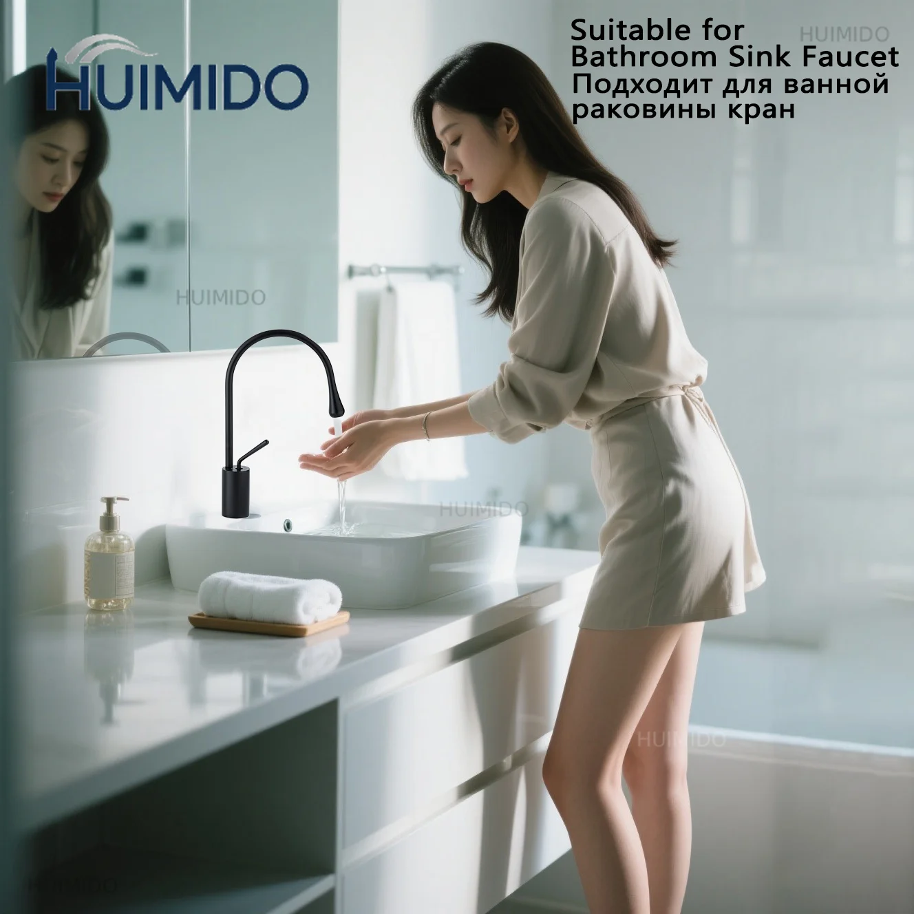 Water Drop Washbasin Sink Faucet Deck Mount Hot Cold Brass Mixer Rotatable Water Tap Basin Faucets for Bathroom Kitchen