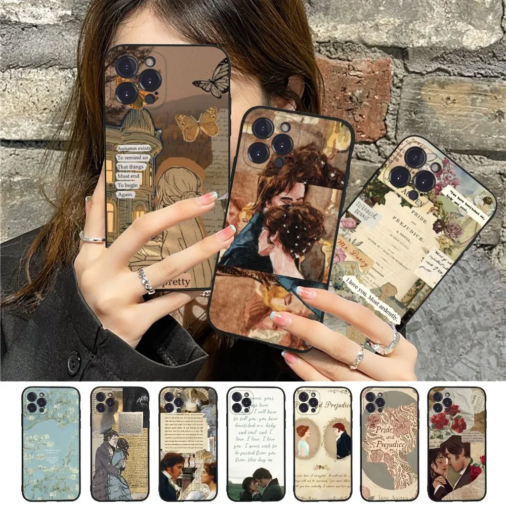 Pride And Prejudice Jane Austen Phone Case For iPhone 15 14 11 12 13 Mini Pro XS Max Cover 6 7 8 Plus X XR SE 2020 Funda Shell