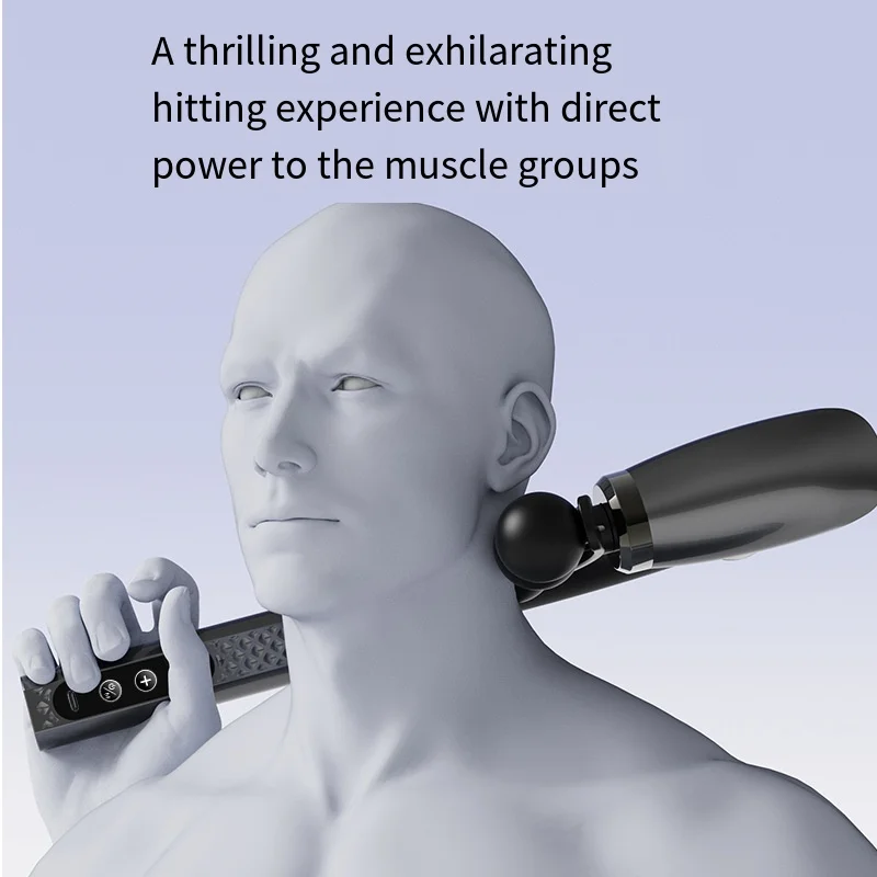 Smart Electric Fascia Gun Rechargeable Handle Bent Long Handle Muscle Relaxation Massager Home Back Muscle Relief Christmas Gift gallery 4