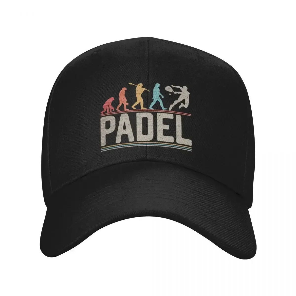 Padel Evolution Of Man Vintage Funny Padel Player Baseball Cap |-F-| Christmas Hat Beach Hat Mens Caps Women's