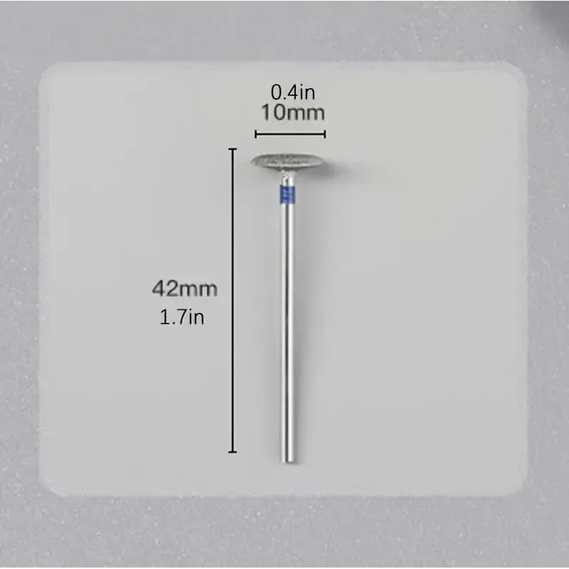 Cabezal de eliminación de diamante, broca eléctrica para uñas, disco de molienda, rebabas, fresas en T, amoladora, cortador de cutículas, herramientas de arte, brocas para pulir uñas
