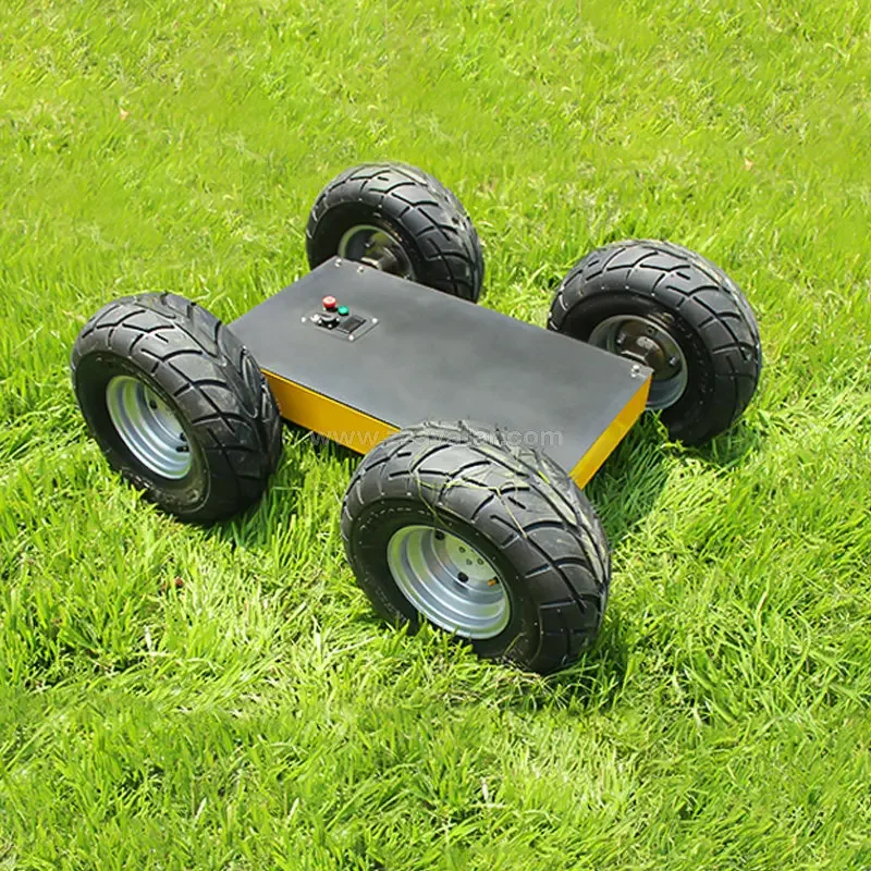 Intelligent 4 Wheel Robot Chassis 50kg Payload Mobile Robot Delivery AVT-W9