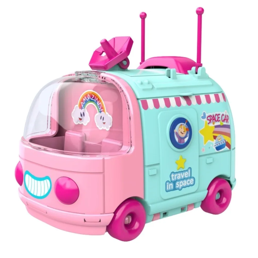 Novo espaço surpresa carro pai-filho simulado brinquedos interativos multi-cena diy cozinha lavagem micro emenda brinquedo meninos meninas