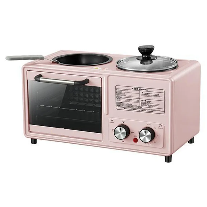 

New Three-in-one 4 in 1 Breakfast Machine Multifunctional Electric Oven Bread Pizza Cake Machine Toaster Oven