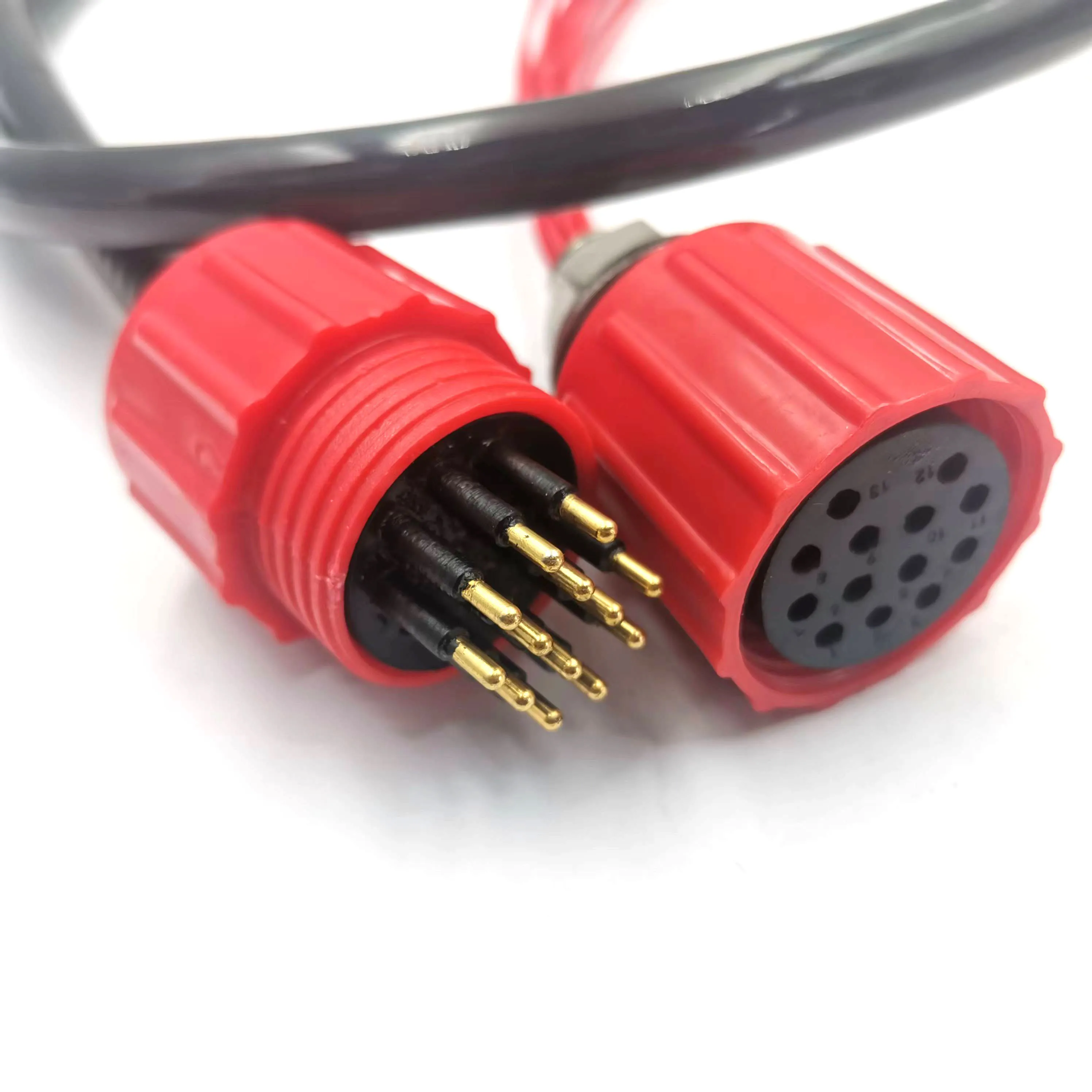 Miniature 13-core underwater connector MCBH13M-MCIL13F deep sea monitoring equipment cable