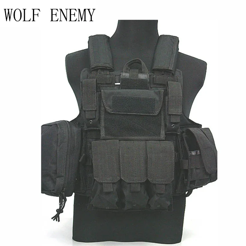 

Tactical Molle CIRAS Vest Body Armor Hunting Plate Carrier Chest Rig with Mag Pouch Utility Magazine Bag Hunting Airsoft Vest