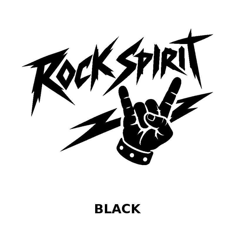 Car Stickers Rock Spirit Hand Gesture Car Decal Sticker 20cm Waterproof Vinyl Music Auto Body Window SUV Sedan
