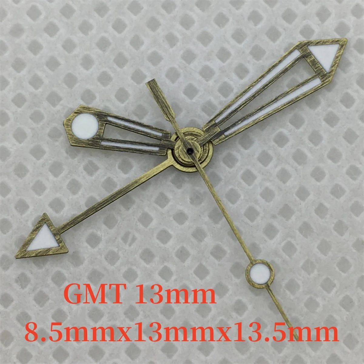 BLIGER-manecillas GMT de bronce, 4 pines, verdes que brillan en la oscuridad, para movimiento NH34, accesorios de repuesto para reloj de hombre