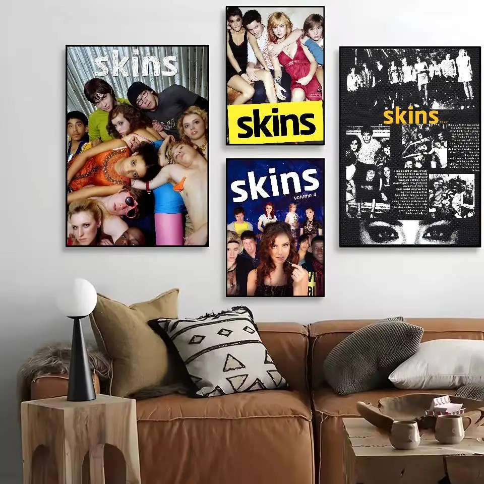 SKINS TV Poster HD Art Sticky Wall Waterproof Home Living Room Bedroom Bar Aesthetic Decoration