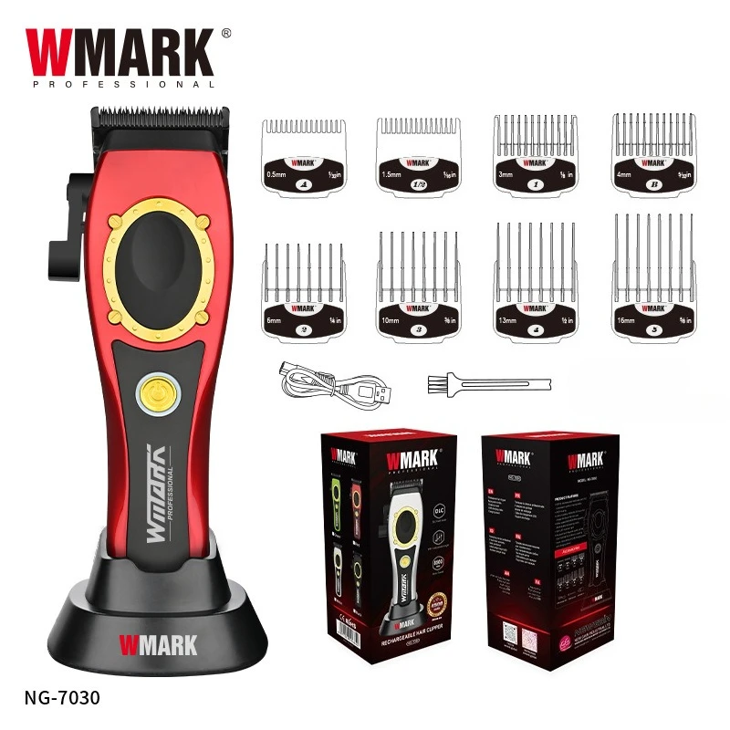 

WMARK NG-7030 Hair Clipper Stylish Adjustable Cutter Head Trimmer with ABS Housing Long Battery Life for Grooming