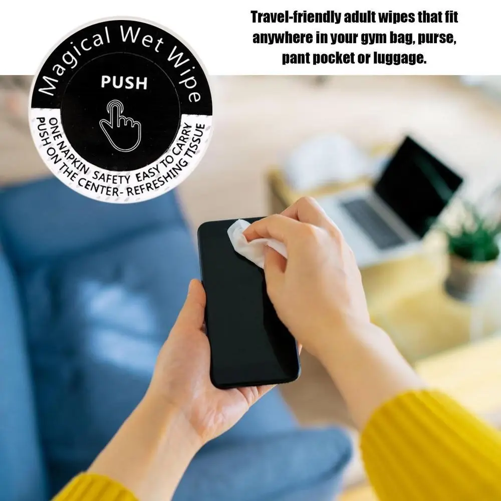 10 pçs toalhetes mágicos laváveis estilo imprensa limpeza portátil descartável toalha comprimida resistência ao rasgo mão pop toalete esportes