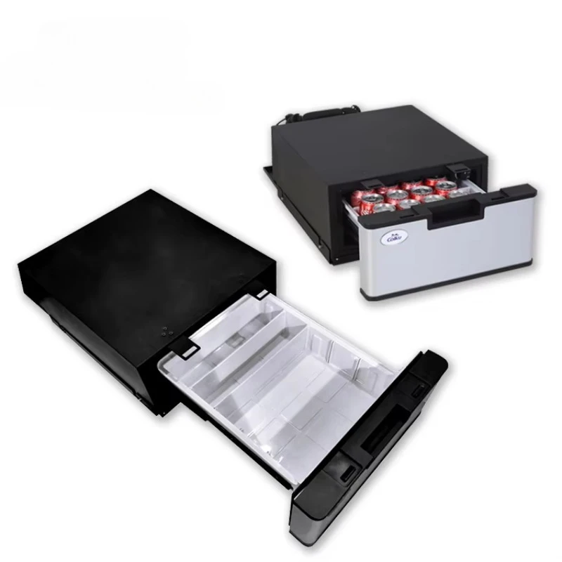 

Removable Drawer Shockproof Design 23L Drawer Fridge 12V 24V Car Refrigerator Mini Freezer Compressor Traveller Fridge