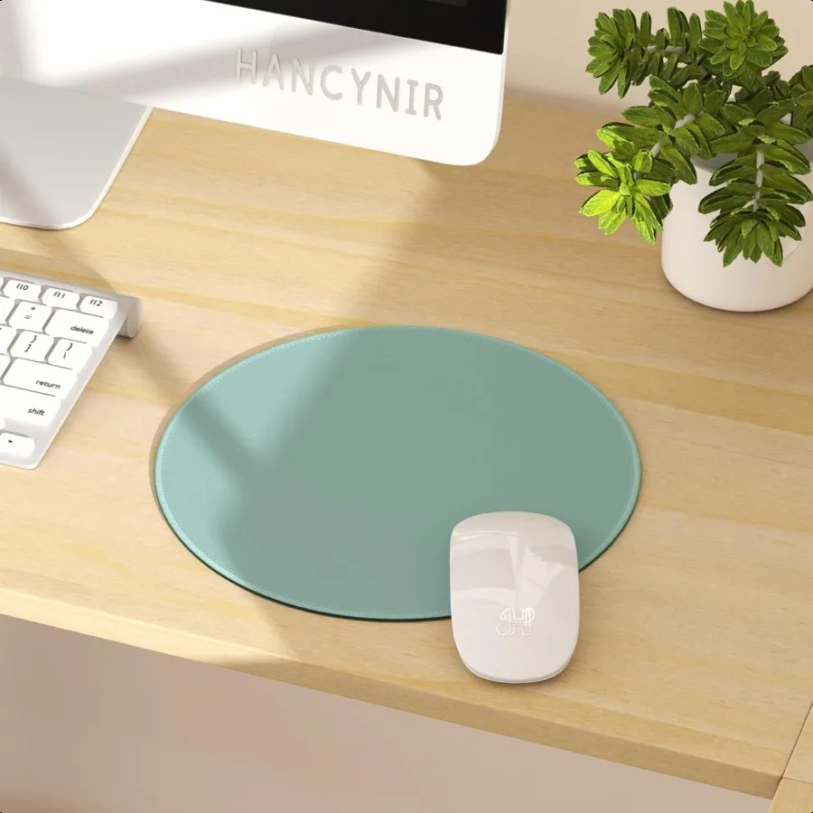 Mouse pad para mesa pequeno bonito mousepad com base antiderrapante redonda mouse pads para wirel mouse portátil jogos computador mouse pad para
