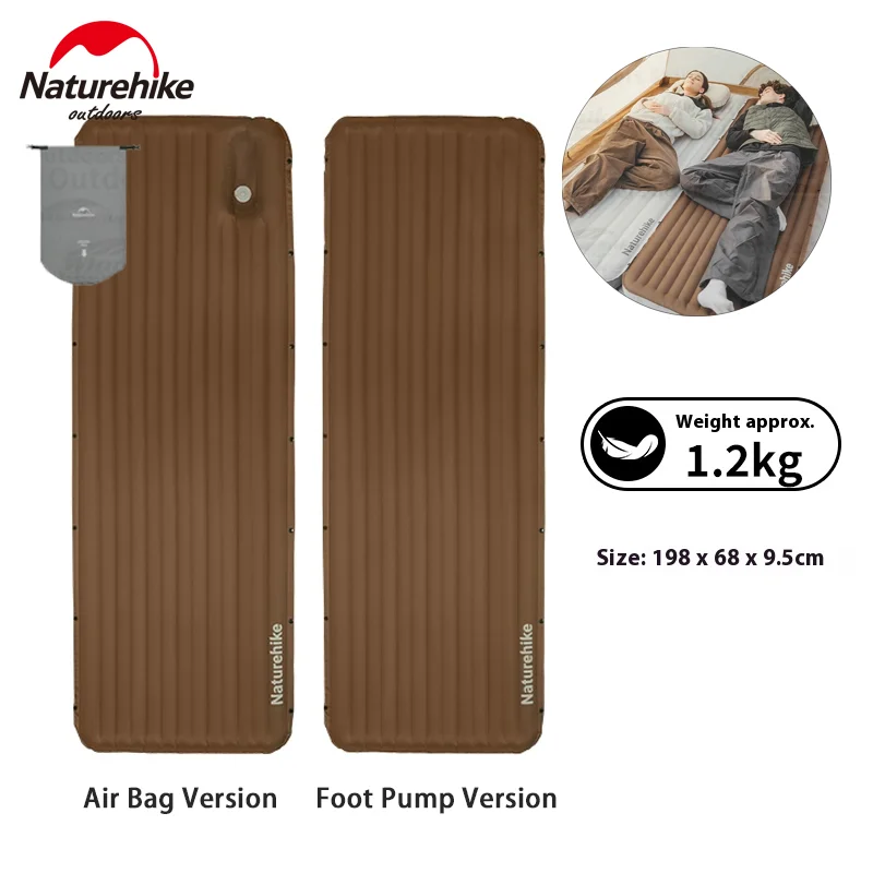 

Naturehike легкий бамбуковый надувной матрас, уличная палатка, воздухозащитная подушка, легкий надувной коврик для кемпинга