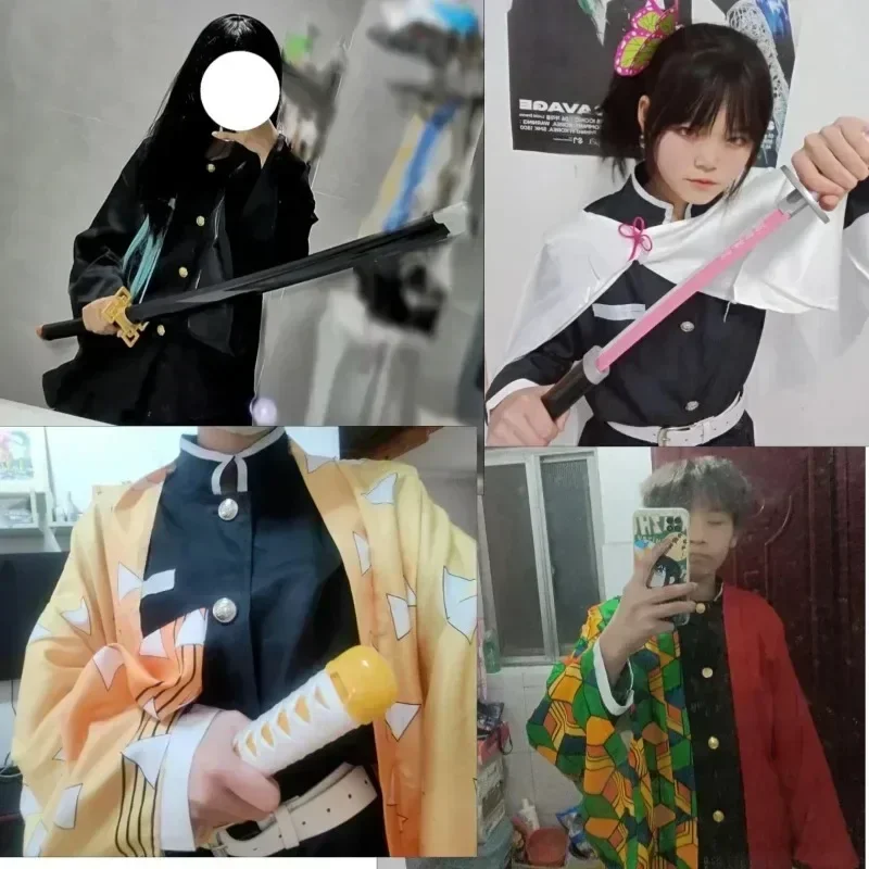 FC6 Anime Cosplay Costumes Halloween Cape Women Adult Men Kids Children Wig Uniform Clothing Nezuko Shinobu@FC8!