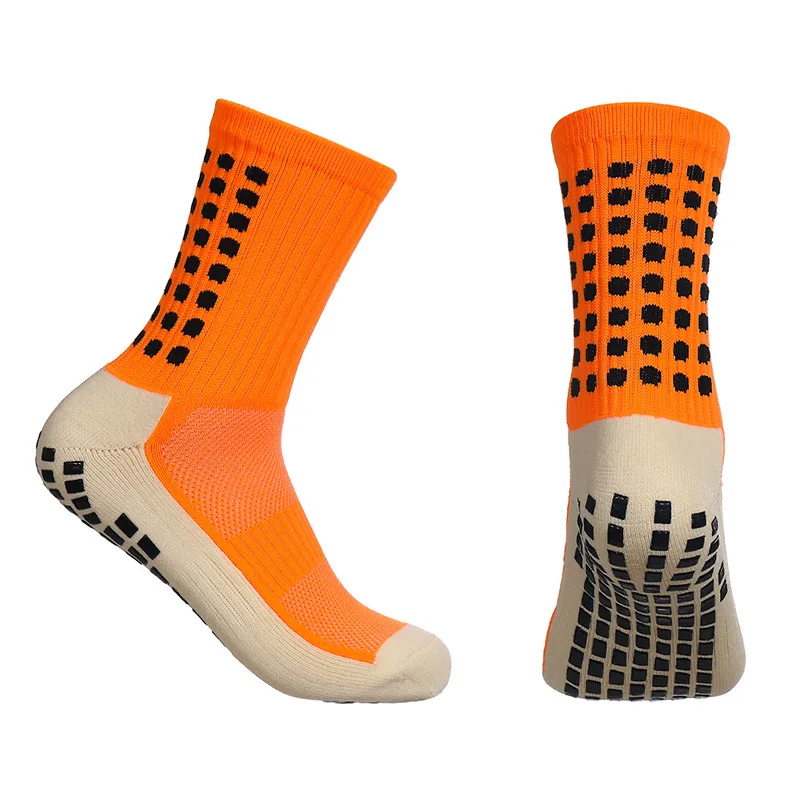 6 Pairs of Anti-skid Classic Sports Socks with Adhesive Points, Football Socks