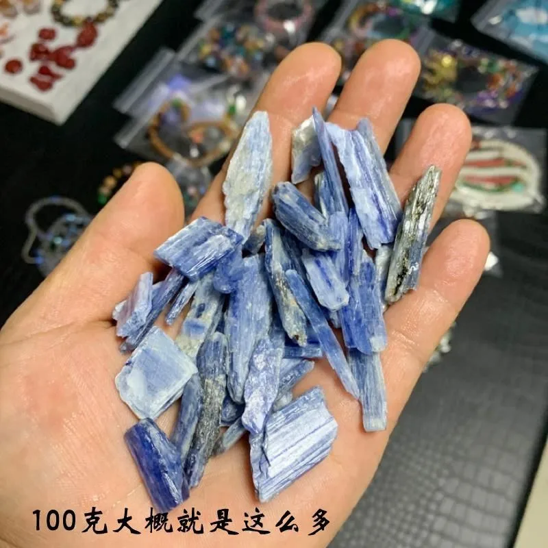 1000g natural crystal blue crystal bar mineral specimen for home decoration
