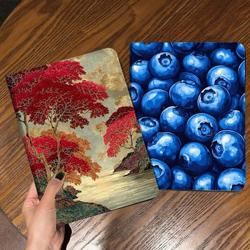 

Чехол для планшета Red Maple River Landscape для Apple iPad Air Pro mini 1 2 3 4 5 6 7 8 9 11 M2 M3 M5 M4 5th 6th 7th 10th 11th, подарок