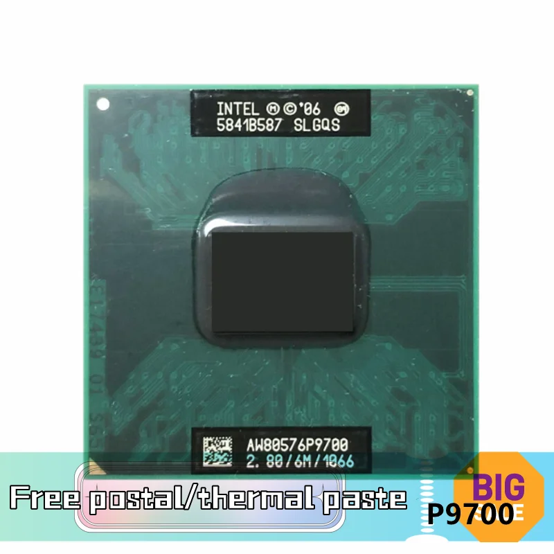 

Core 2 Duo Mobile P9700 SLGQS 2,8 ГГц б/у двухъядерный двухпотоковый ЦП 6M 25 Вт Разъем P