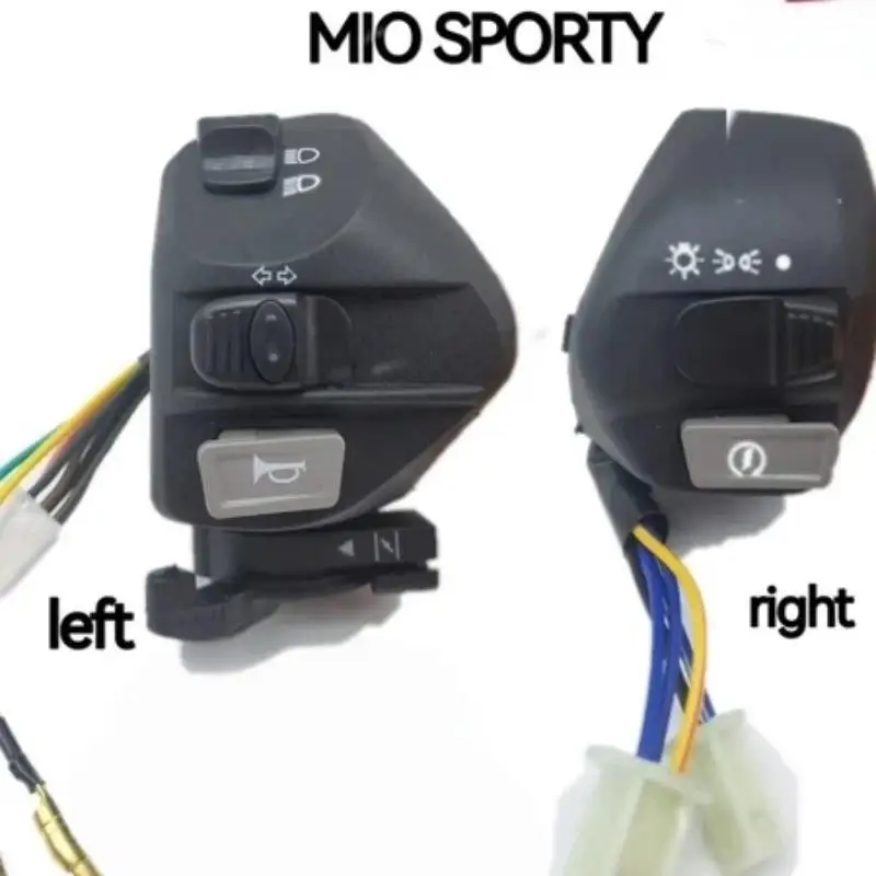 Waterproof Motorcycle Left Right Control Switch Set for Mio J Sporty Smile Soul Jupiter Mx Z Burhan 5TL Repair Parts view 2