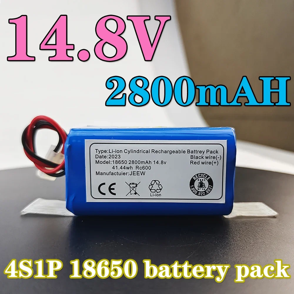 New 4S1P 14.8V 2800mAh Li-ion Battery Pack,For XIAOMI MIJIA Mi Robot Vacuum-Mop Essential G1 MJSTG1, SKV4136GL H18650CH R30 R35